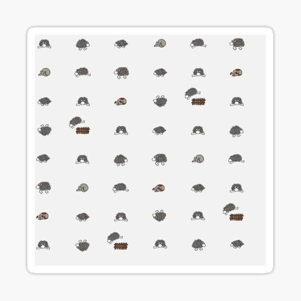 Counting white sleeping sheep Sticker