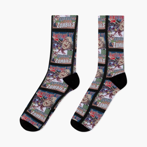 Item preview, Baseball Loves Zombies designed and sold by halfmoonharry.