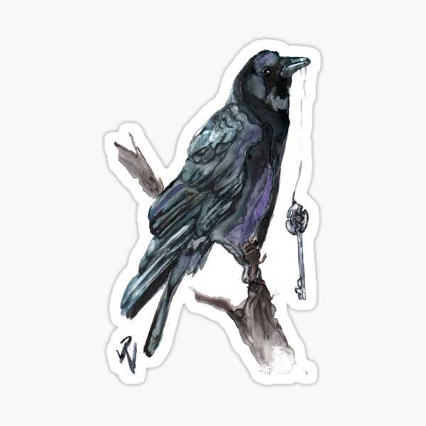 Crow Key; Invitation to the Underworld Sticker