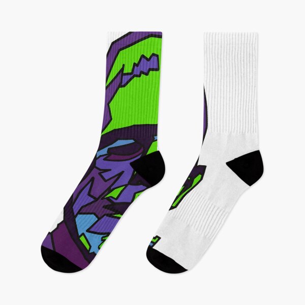 Item preview, Copy of Halloween Monster - Purple Green - Geometric - Frankenstein monster designed and sold by Geometricshow.