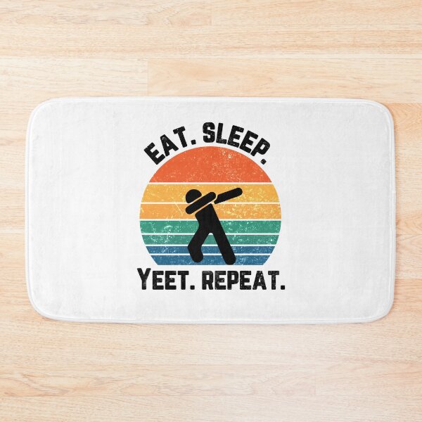 Item preview, Eat Sleep Yeet Repeat Sunset Black Text designed and sold by Sour Soul.
