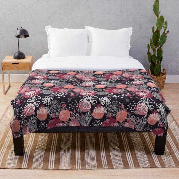 Item preview, Dark abstract flowers designed and sold by Polanika.