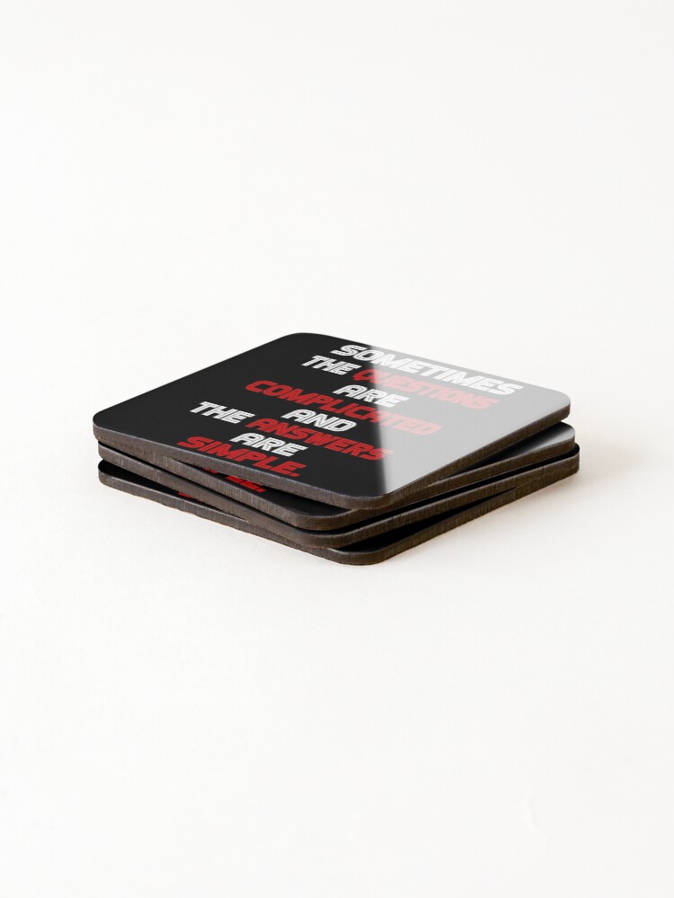 Thumbnail 4 of 5, Coasters (Set of 4), Quiz Test Riddle designed and sold by Fashimation20.