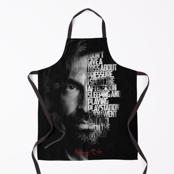 Item preview, Black and white Andrea Pirlo quote, designed and sold by Enea Kelo.
