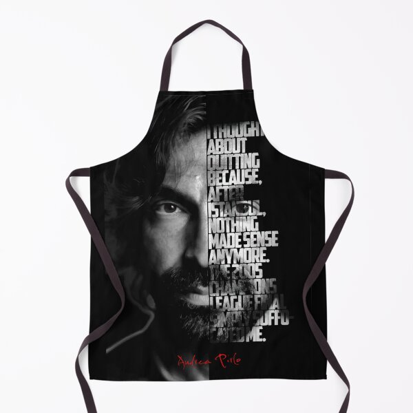 Item preview, Black and white Andrea Pirlo quote, designed and sold by Enea Kelo.