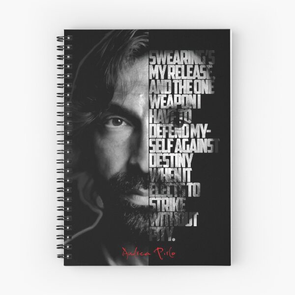 Item preview, Black and white Andrea Pirlo quote, designed and sold by Enea Kelo.