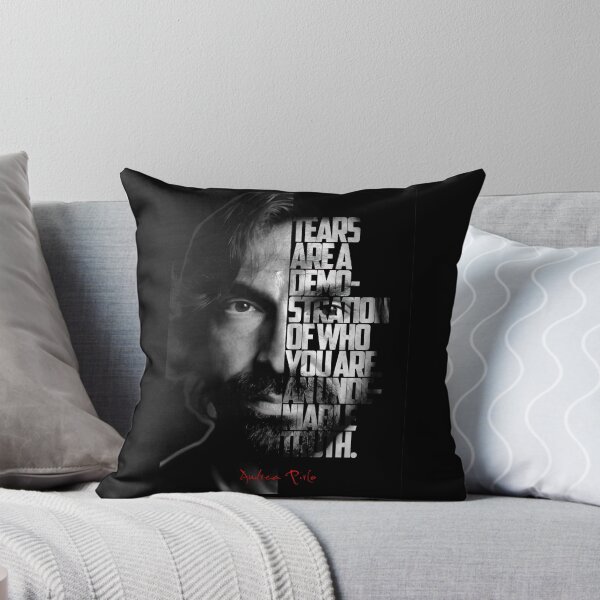 Item preview, Black and white Andrea Pirlo quote, designed and sold by Enea Kelo.