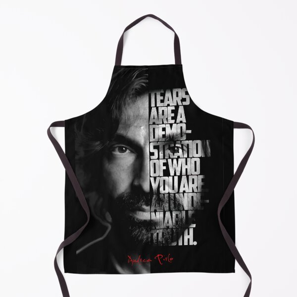 Item preview, Black and white Andrea Pirlo quote, designed and sold by Enea Kelo.