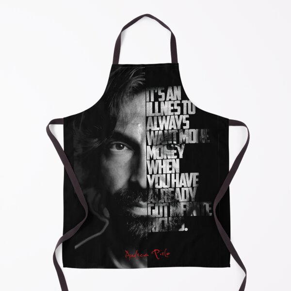 Item preview, Black and white Andrea Pirlo quote, designed and sold by Enea Kelo.