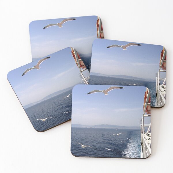 Item preview, THE DIVE BOMBING GULLS OF THE THASSOS FERRY. designed and sold by ronsaunders47.