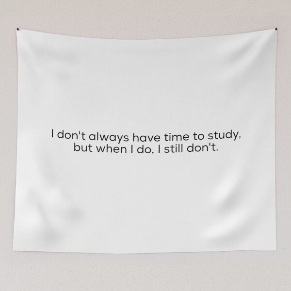 Item preview, I don't always have time to study, but when I do, I still don't. designed and sold by Puffoo.