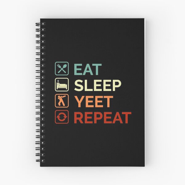 Item preview, Eat Sleep Yeet Repeat Colored Text With Symbol designed and sold by Sour Soul.