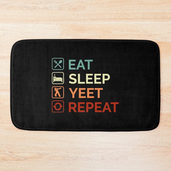 Item preview, Eat Sleep Yeet Repeat Colored Text With Symbol designed and sold by Sour Soul.