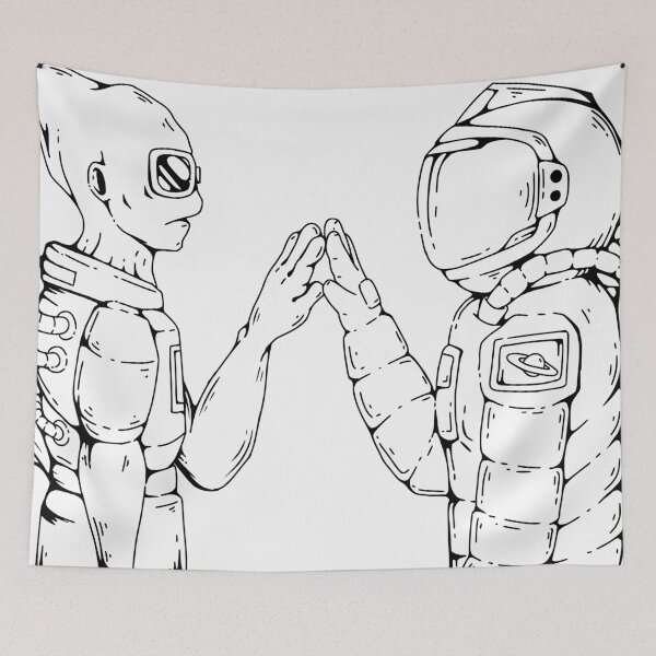 Item preview, First Contact Men & Alien designed and sold by DopeTops.