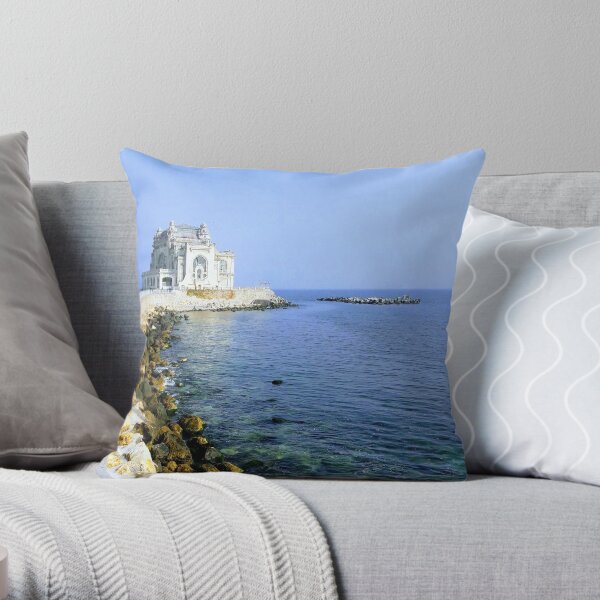 Casino in autumn Throw Pillow