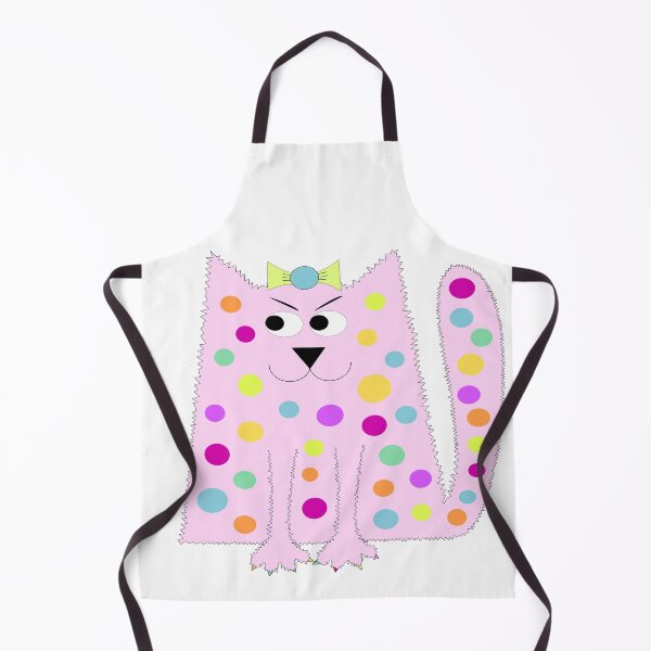 Item preview, Polka dot spotty cat designed and sold by Fluffpotsdesign.