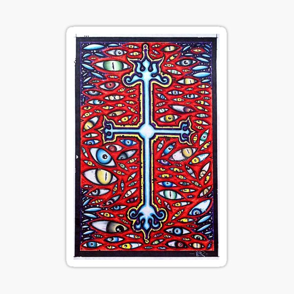 EYES on the CROSS Sticker