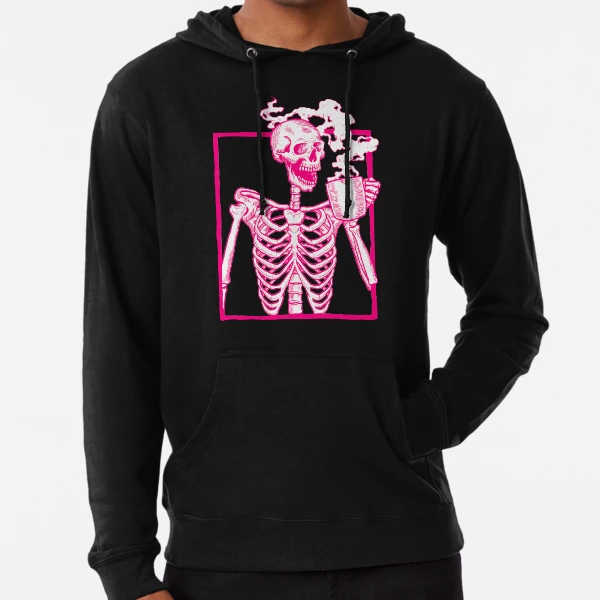 Anti social social discount club skeleton hoodie