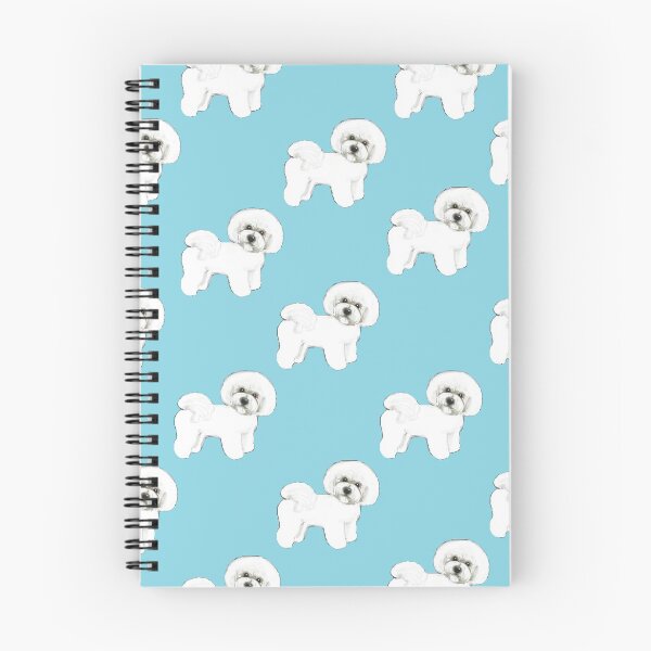 Item preview, Bichon Frise dog on blue designed and sold by MagentaRose.