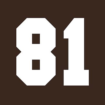 5 Number Cleveland Sports Five Brown Jersey Sticker for Sale by  HelloFromAja