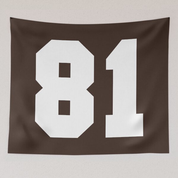 Item preview, 81 Number Cleveland Sports Eighty-One Brown Jersey designed and sold by HelloFromAja.