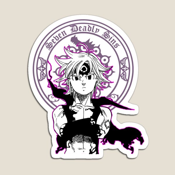 Nanatsu No Taizai Anime Meliodas Ban and King Magnet by NezuSenpai