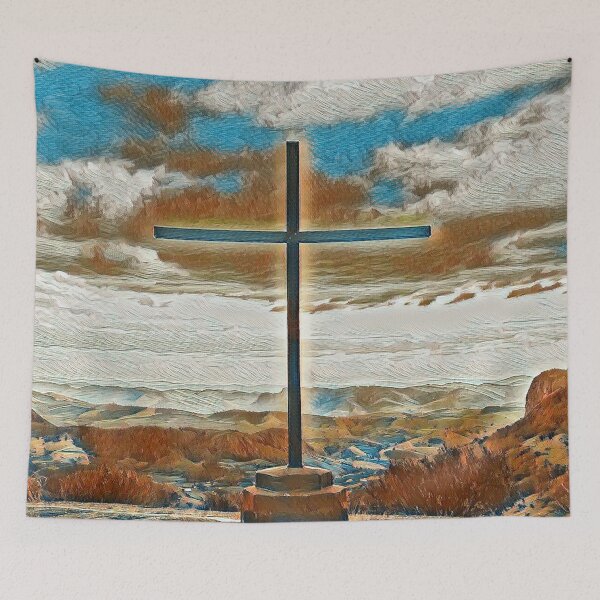 Item preview, GALATHI Cross on the Mountain - Christian designed and sold by Galathi Designs.