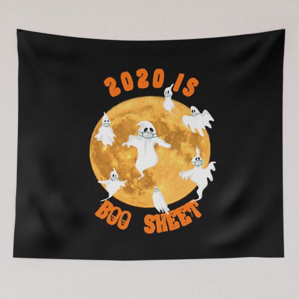 Item preview, 2020 is Boo Sheet white Ghost Wear Mask Halloween designed and sold by BigLoro.