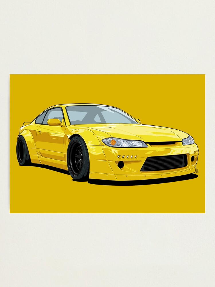 nissan silvia yellow