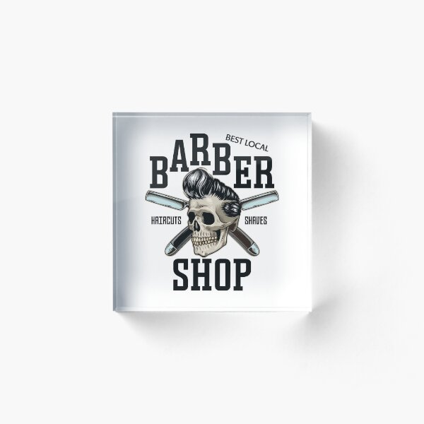 Best Local Barber Shop Acrylic Block