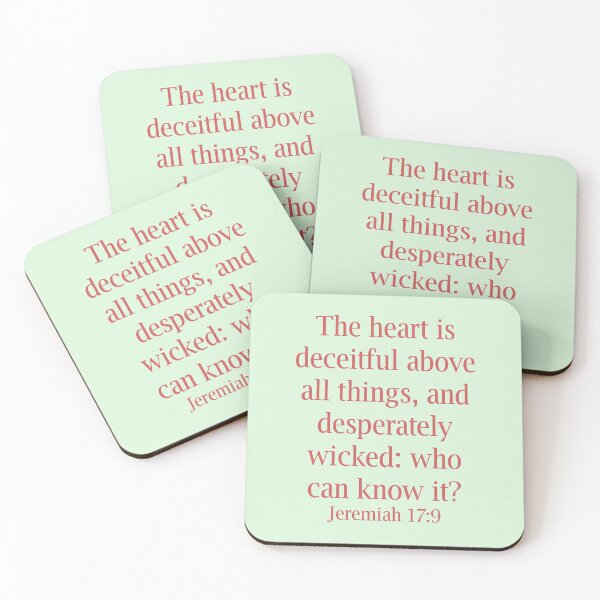 Item preview, Bible verse, Jeremiah 17:9 designed and sold by EverLife.