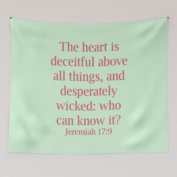 Item preview, Bible verse, Jeremiah 17:9 designed and sold by EverLife.