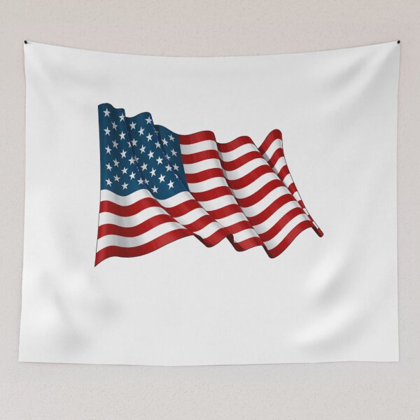 Item preview, american flag t-shirt designed and sold by Yassirkhali.