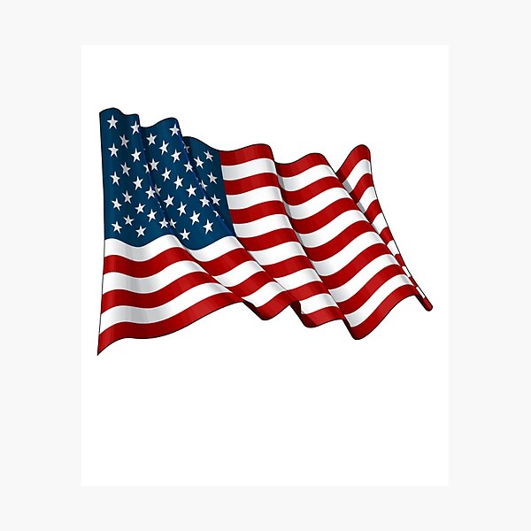 Item preview, american flag t-shirt designed and sold by Yassirkhali.