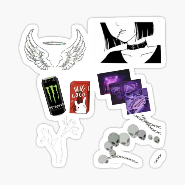 "egirl" Sticker for Sale by rahafwhw Redbubble