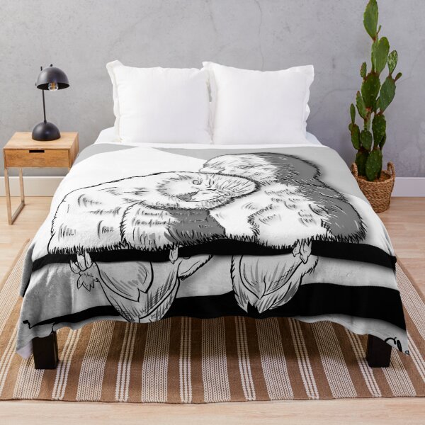 Item preview, Love Birds, abstact black & white tropical birds designed and sold by MayGreenAbgrall.