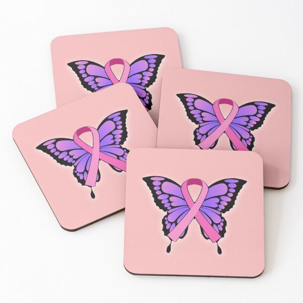Item preview, Breast Cancer Awareness Pink Ribbon Butterfly Wings designed and sold by Frosty1489.