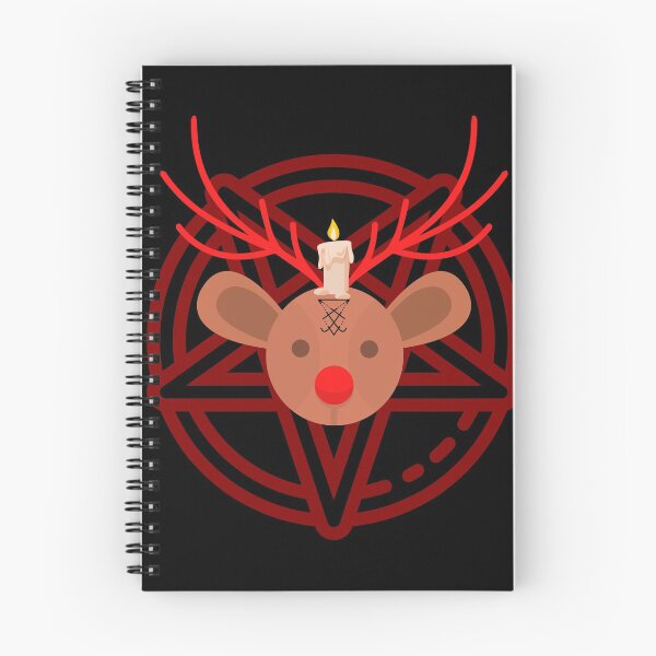 Item preview, Rudolph Baphomet Funny Crossover Christmas Reindeer Alternative Goth Emo Grunge Holiday designed and sold by RKSDesigns.