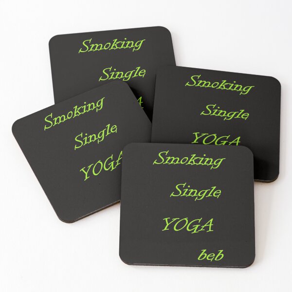 Item preview, Cute Neon Green Smoking Single Yoga Beb designed and sold by FarzT.