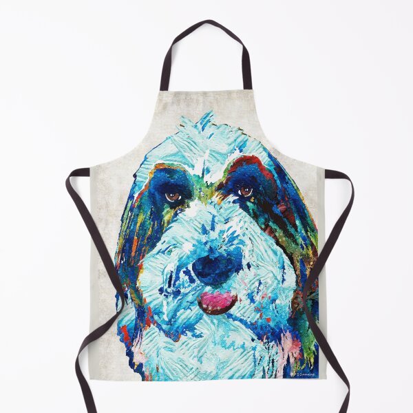 Item preview, Bearded Collie Art - Dog Portrait by Sharon Cummings designed and sold by Sharon Cummings Art.