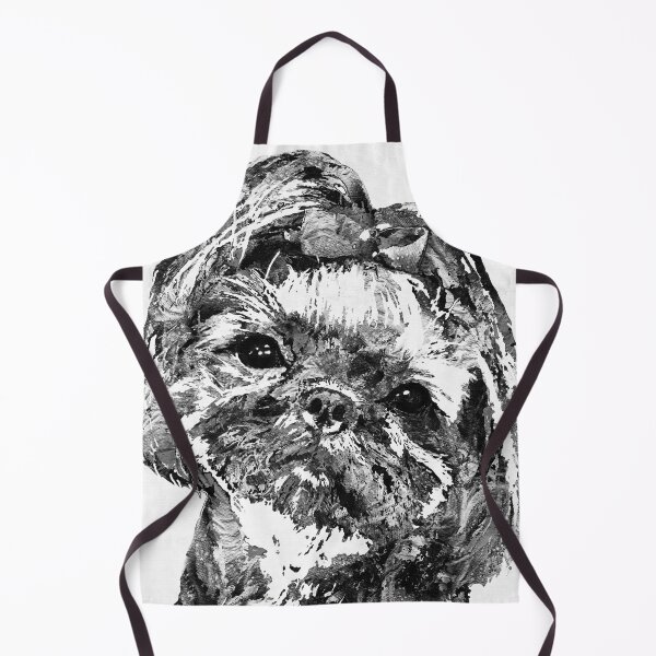 Item preview, Shih Tzu Dog Art In Black And White by Sharon Cummings designed and sold by Sharon Cummings Art.