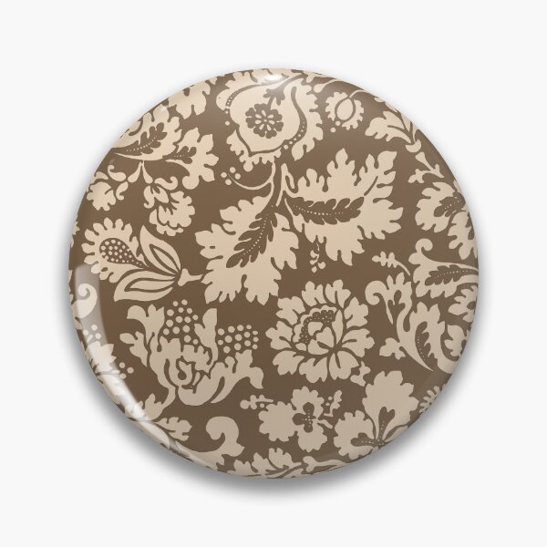 Item preview, William Morris Floral Damask, Taupe Tan and Beige  designed and sold by Marymarice.