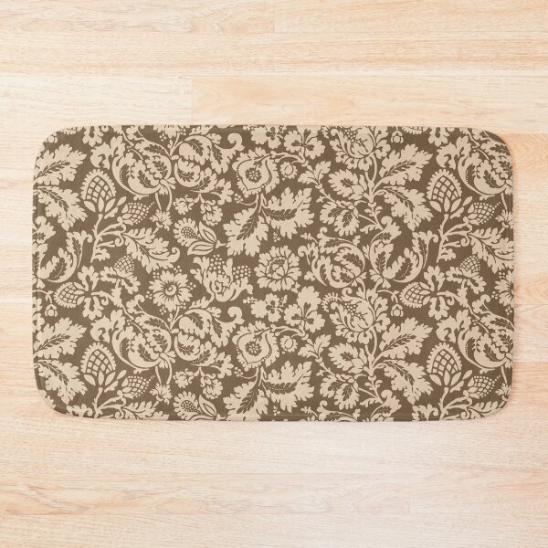 Item preview, William Morris Floral Damask, Taupe Tan and Beige  designed and sold by Marymarice.