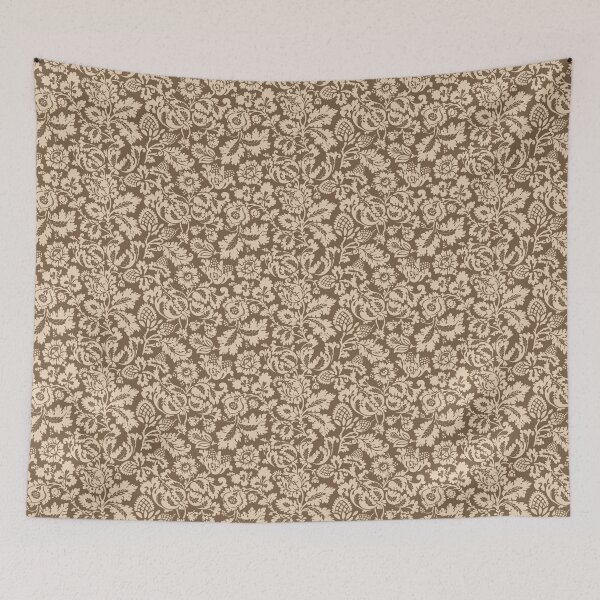 Item preview, William Morris Floral Damask, Taupe Tan and Beige  designed and sold by Marymarice.