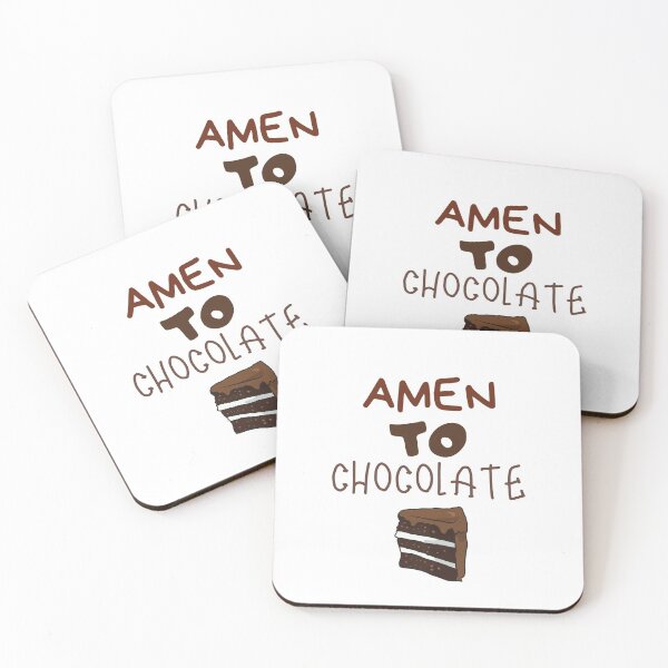 Item preview, Amen to Chocolate Sweet Dessert Ice-cream Foodie Shirt Laugh Joke Food Hungry Snack Gift Sarcastic Happy Fun Introvert Hipster Silly Inspirational Motivational Birthday Present designed and sold by EpsilonEridani.