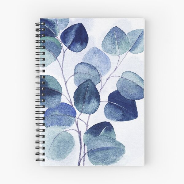 Item preview, Navy blue leaves, eucalyptus designed and sold by Myartspace.