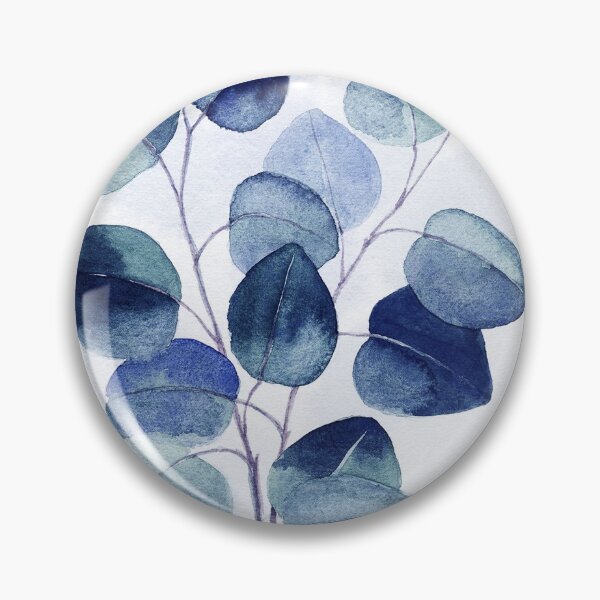 Item preview, Navy blue leaves, eucalyptus designed and sold by Myartspace.