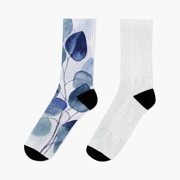 Item preview, Navy blue leaves, eucalyptus designed and sold by Myartspace.