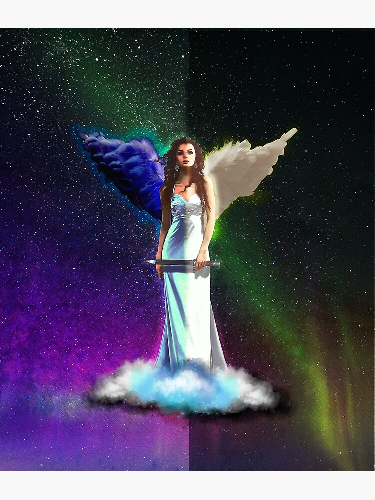 "angel wing artwork, bad angel, good girl gone bad" Poster for Sale by