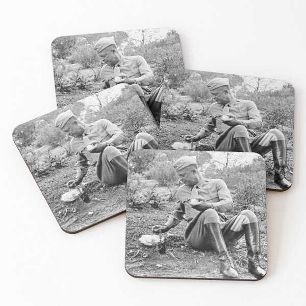 Item preview, General Eisenhower Having Lunch - WW2 Tunisia - 1943 designed and sold by warishellstore.